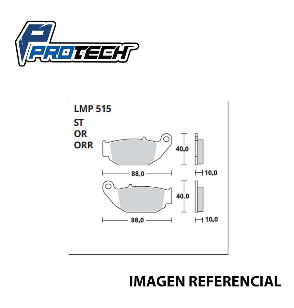 PASTILLA FRENO LMP-515 PROTECH  INVICTA/GIXXER/CB-190/F-155