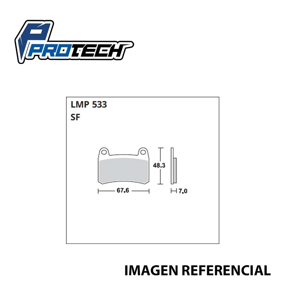 PASTILLA FRENO LMP-533 (DELANTERA) PROTECH keeway RKS/RKV