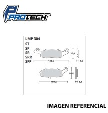 PASTILLA FRENO LMP-304 PROTECH  SUZUKI DL-650/1000 V-STROM/ INTRUDER