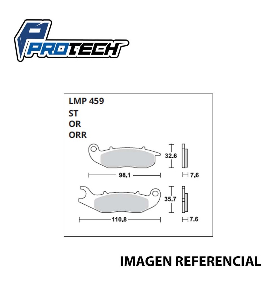 PASTILLA FRENO LMP-459 (DELANTERA) PROTECH  CRF-250L/F-026B