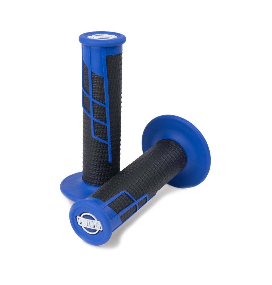 PUÑOS PROTAPER CLAMP ON 1/2 WAFFLE BLUE/BLACK