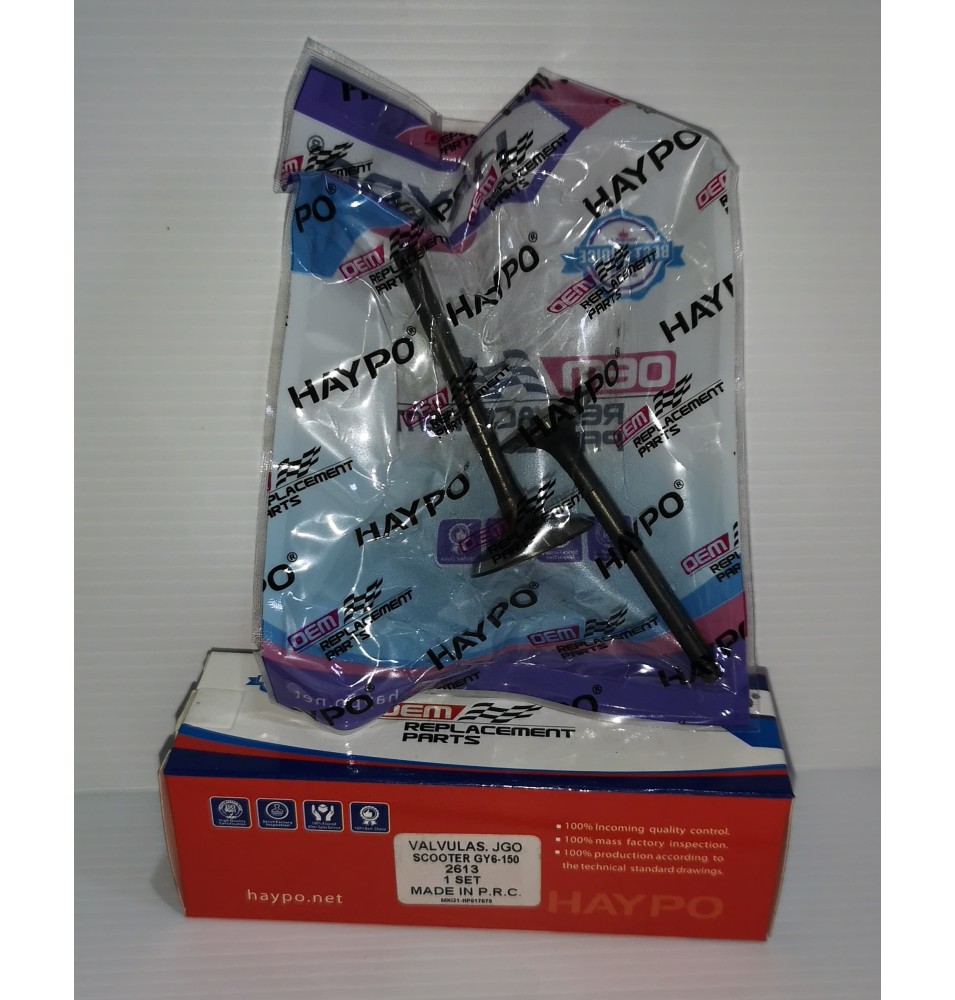VALVULAS JGO SCOOTER GY6-150