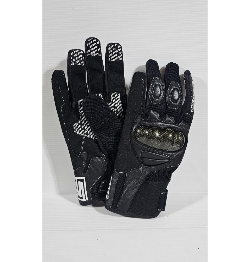 GUANTE MUJER TALLA XL NEGRO CON BLANCO