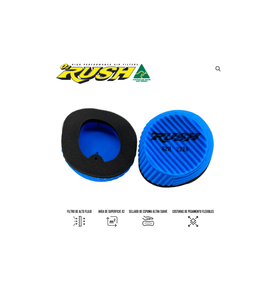 FILTRO AIRE 02 RUSH YAMAHA YZ125/YZ250 (O3-ON)