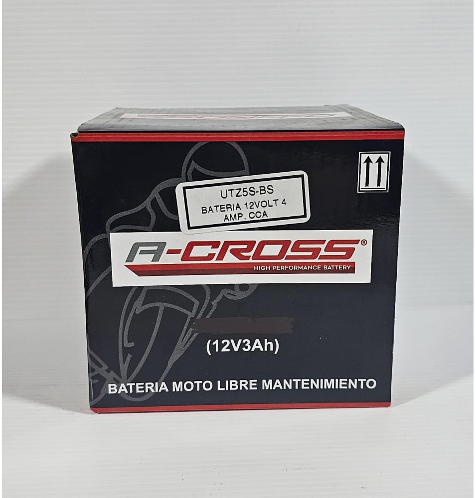 BATERIA A-CROSS UTZ5S-BS 12V 4A