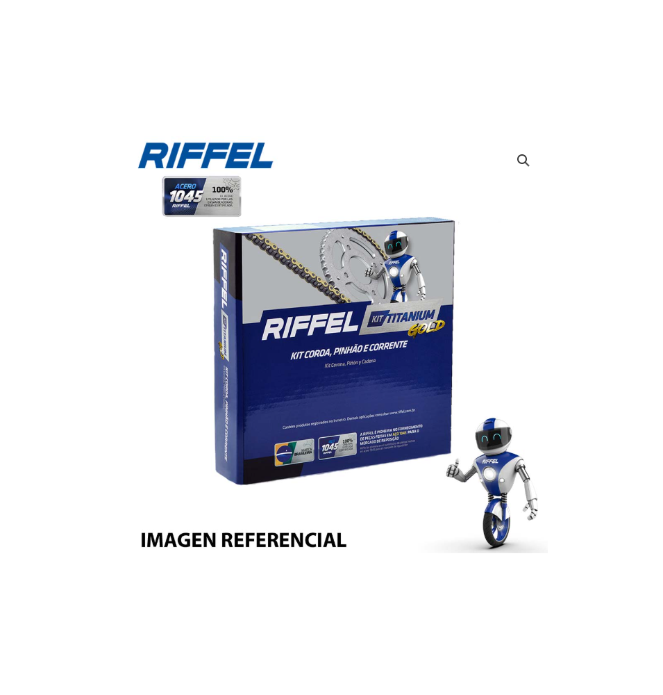 KIT TRANSMISION RIFFEL PULSAR NS200 39T/14Z (520H)