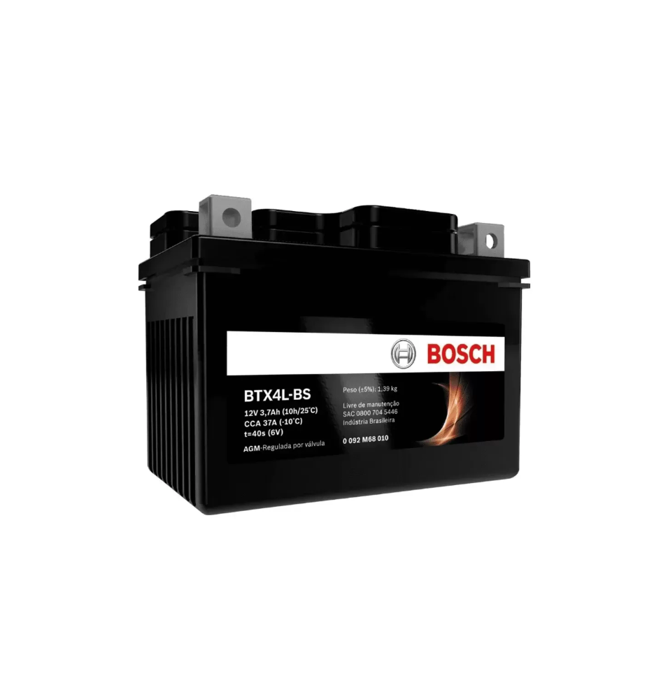 BATERIA BOSCH BTX4L-BS 12VOLT 3AMP 45 CCA